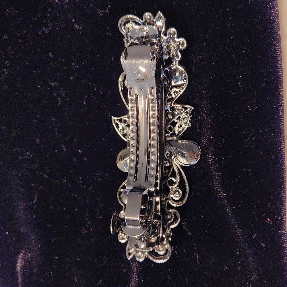 NEW Blue Rhinestone Barrette - Picture 5 of 7